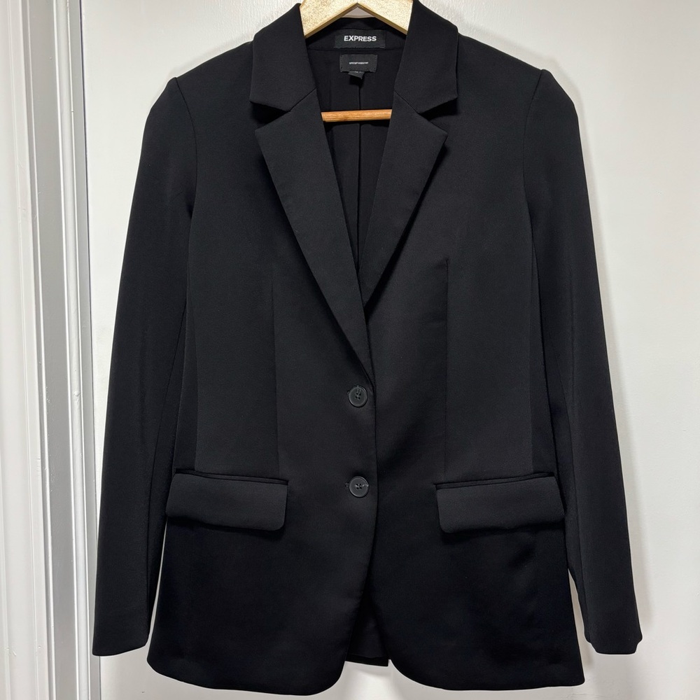 Express Super Soft Double Knit Blazer, XS